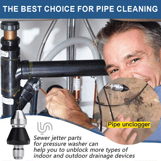 🔥LAST DAY 48% OFF🔥Sewer Cleaning Tool High-pressure Nozzle